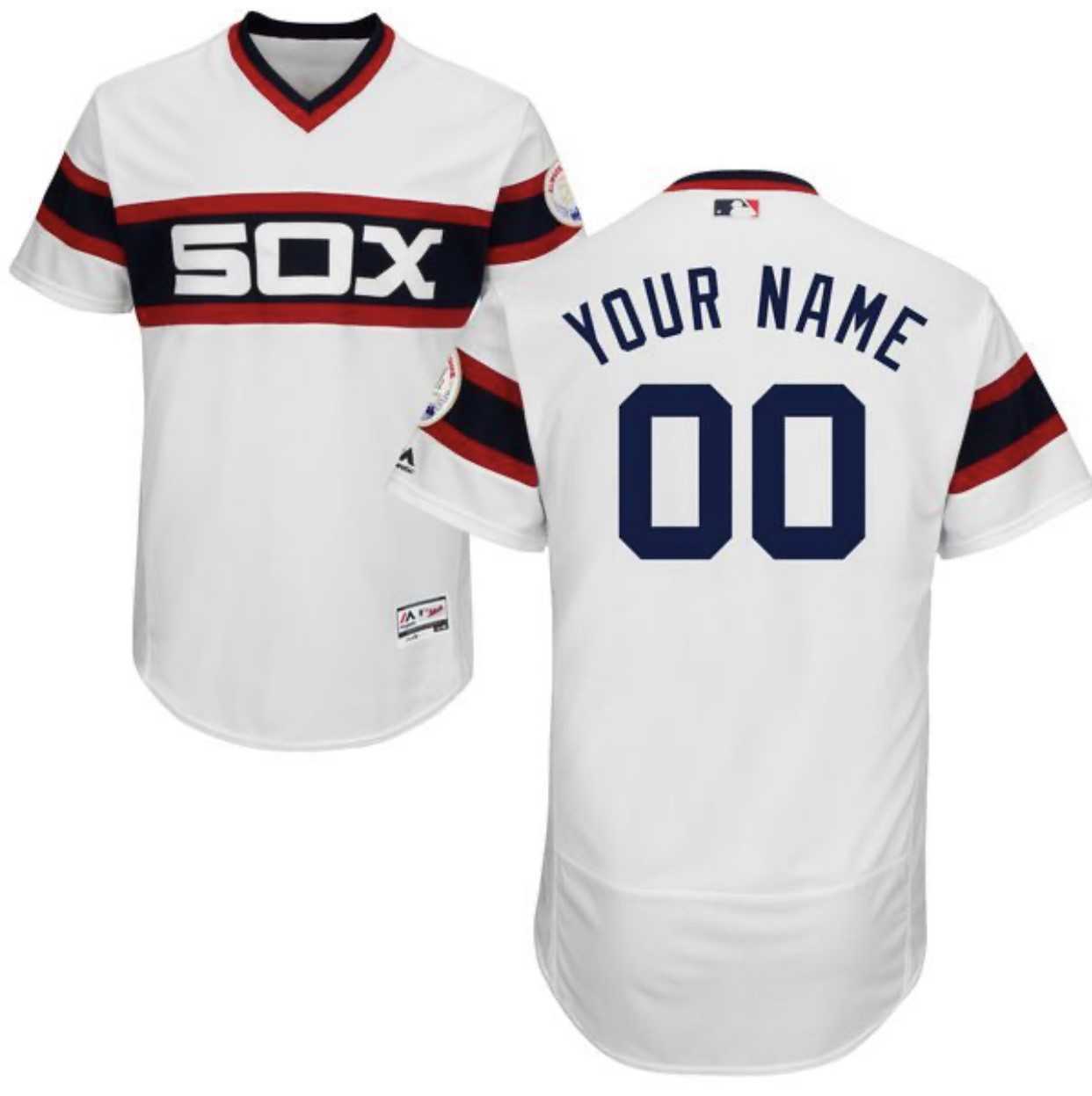 Chicago White Sox Mens White Pullover Customized Flexbase Majestic MLB Collection Jersey,We sell and wholesale Chicago White Sox Mens White Pullover Customized Flexbase Majestic MLB Collection Jersey on line form chian!